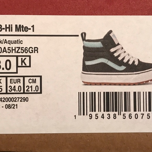 Vans Hi tops, size 3, winterized, excellent condition - Picture 10 of 10